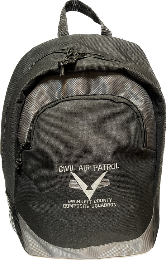 Backpack Black/Grey Gwinnet County Composite Squadron Civil Air Patrol