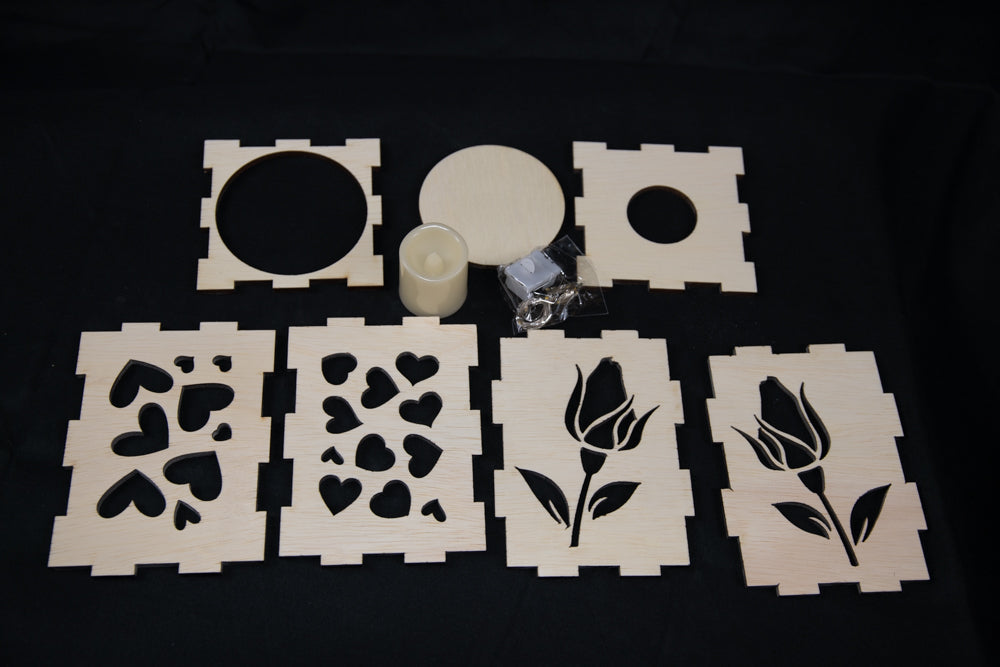 DIY - Heart and Rose Lantern Kit