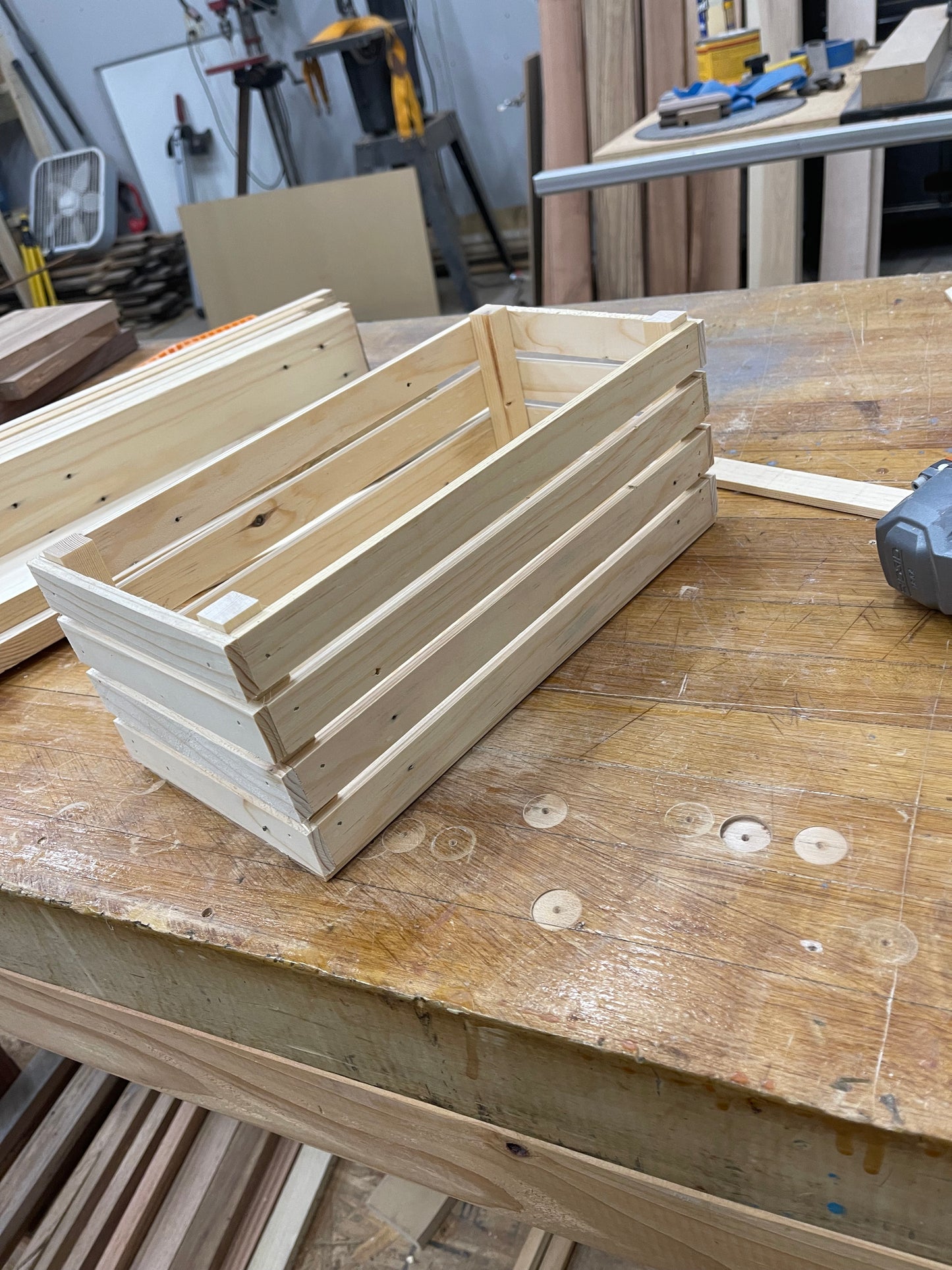 Wooden Crate Box
