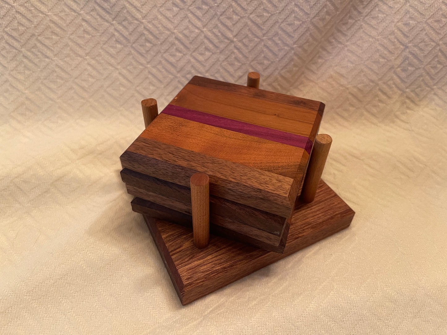 Handcrafted Wooden Coaster set