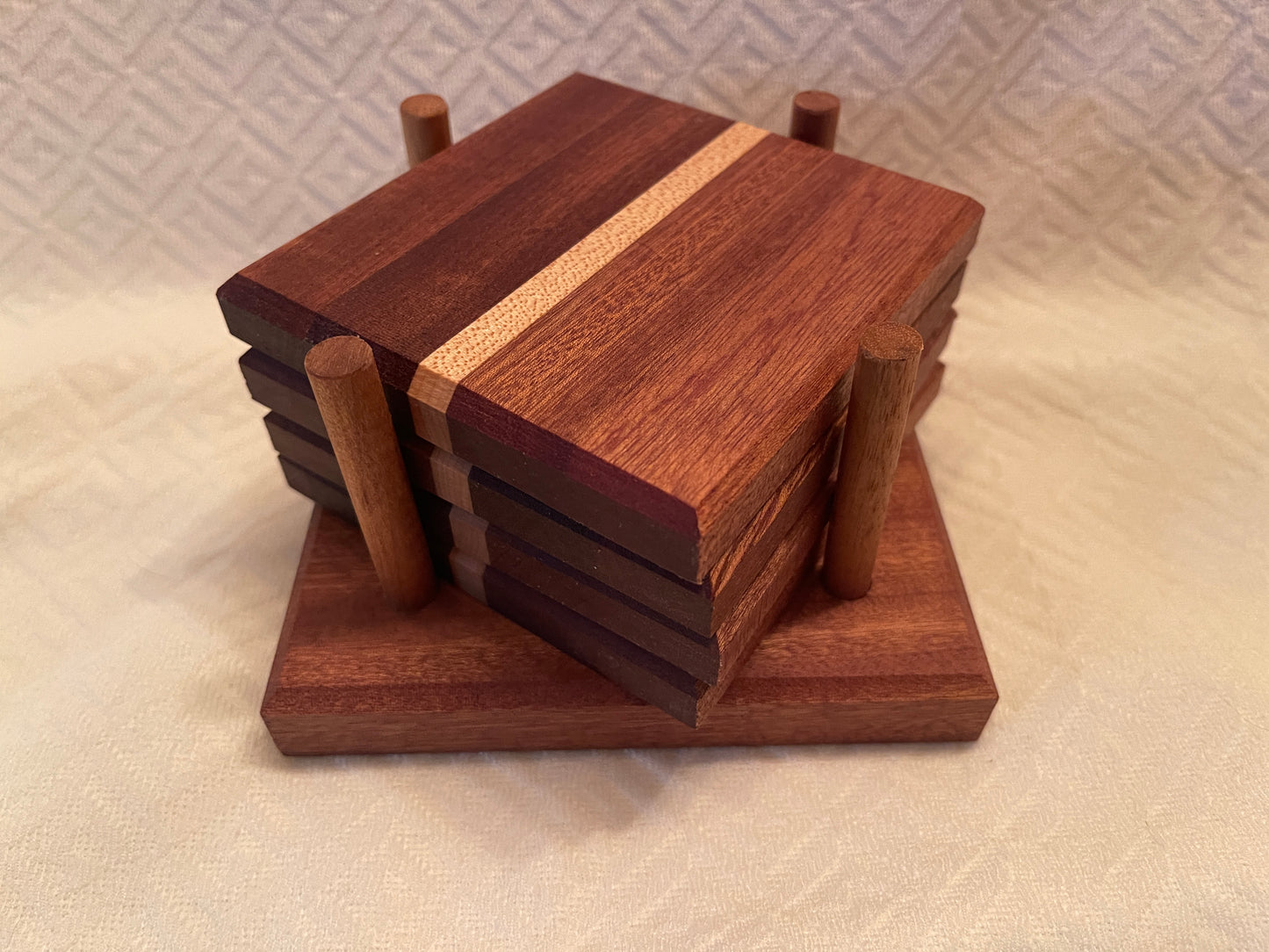 Handcrafted Wooden Coaster set