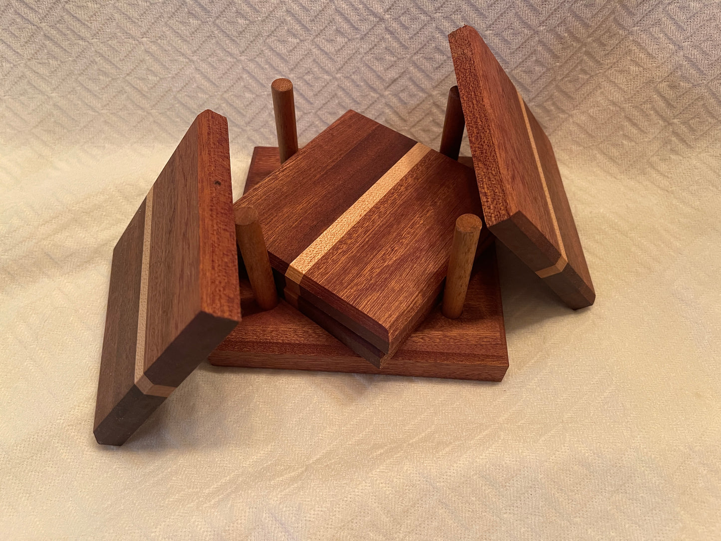 Handcrafted Wooden Coaster set