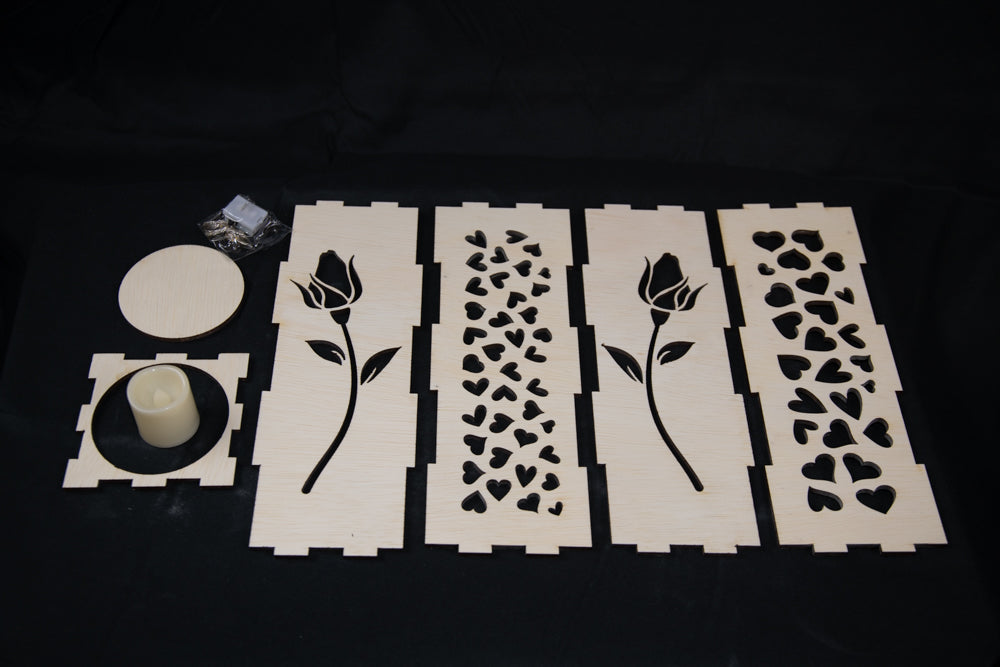 DIY - Heart and Rose Lantern Kit