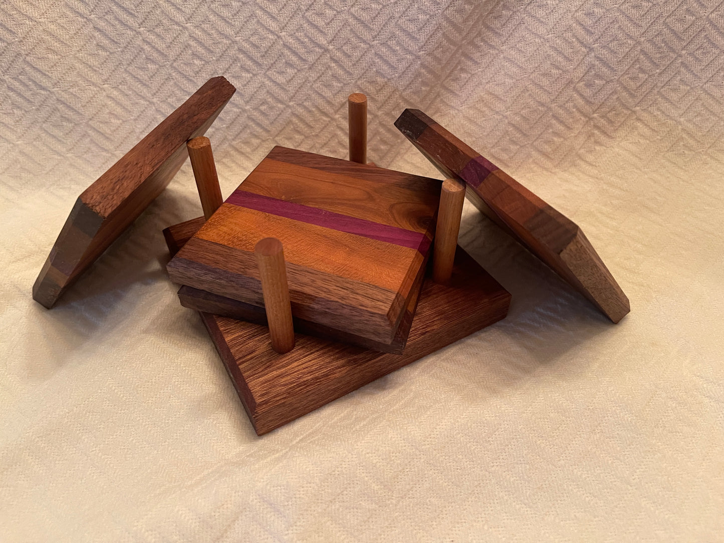 Handcrafted Wooden Coaster set
