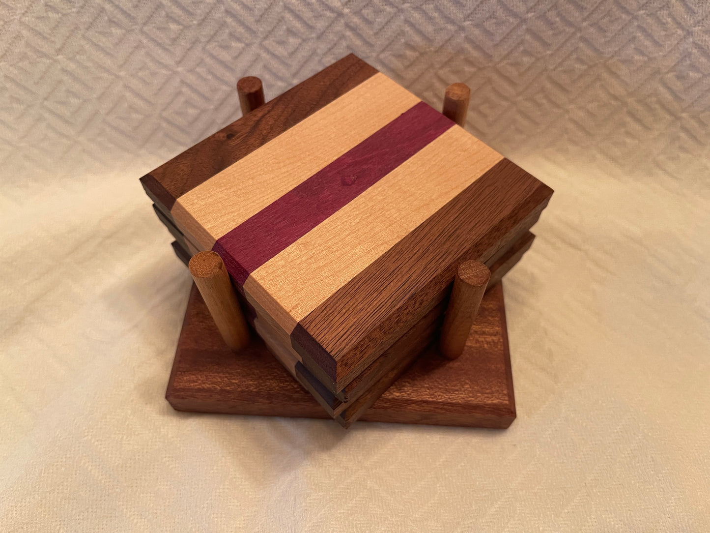 Handcrafted Wooden Coaster set