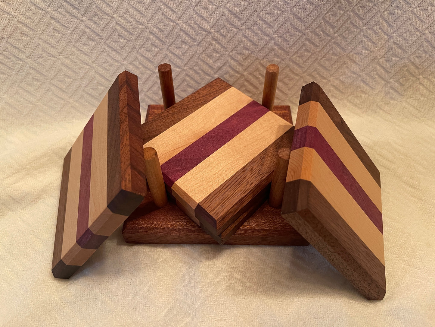 Handcrafted Wooden Coaster set