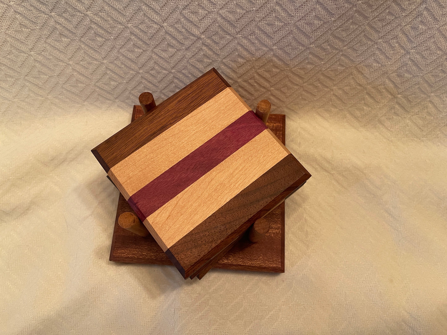 Handcrafted Wooden Coaster set