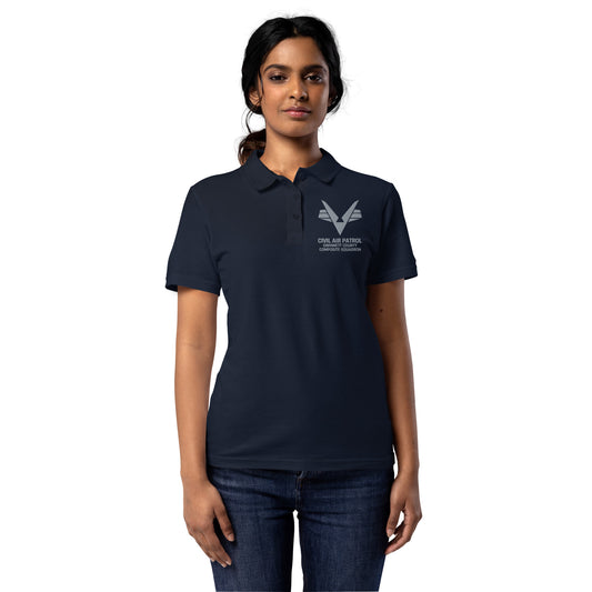 Women’s pique polo shirt - Gwinnett Civil Air Patrol